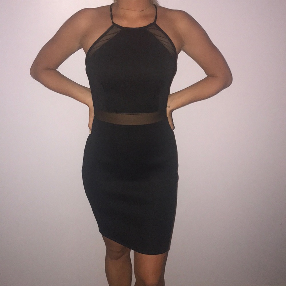 Little Black Dress - Neoprene & Mesh details!